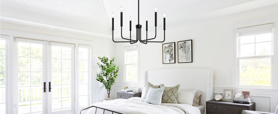Lustra Metalic AVANT, tip Pendul cu brate, D63 cm Rotunda, 6xE14, Negru Lustre Industrial Default Title Alessandro Design