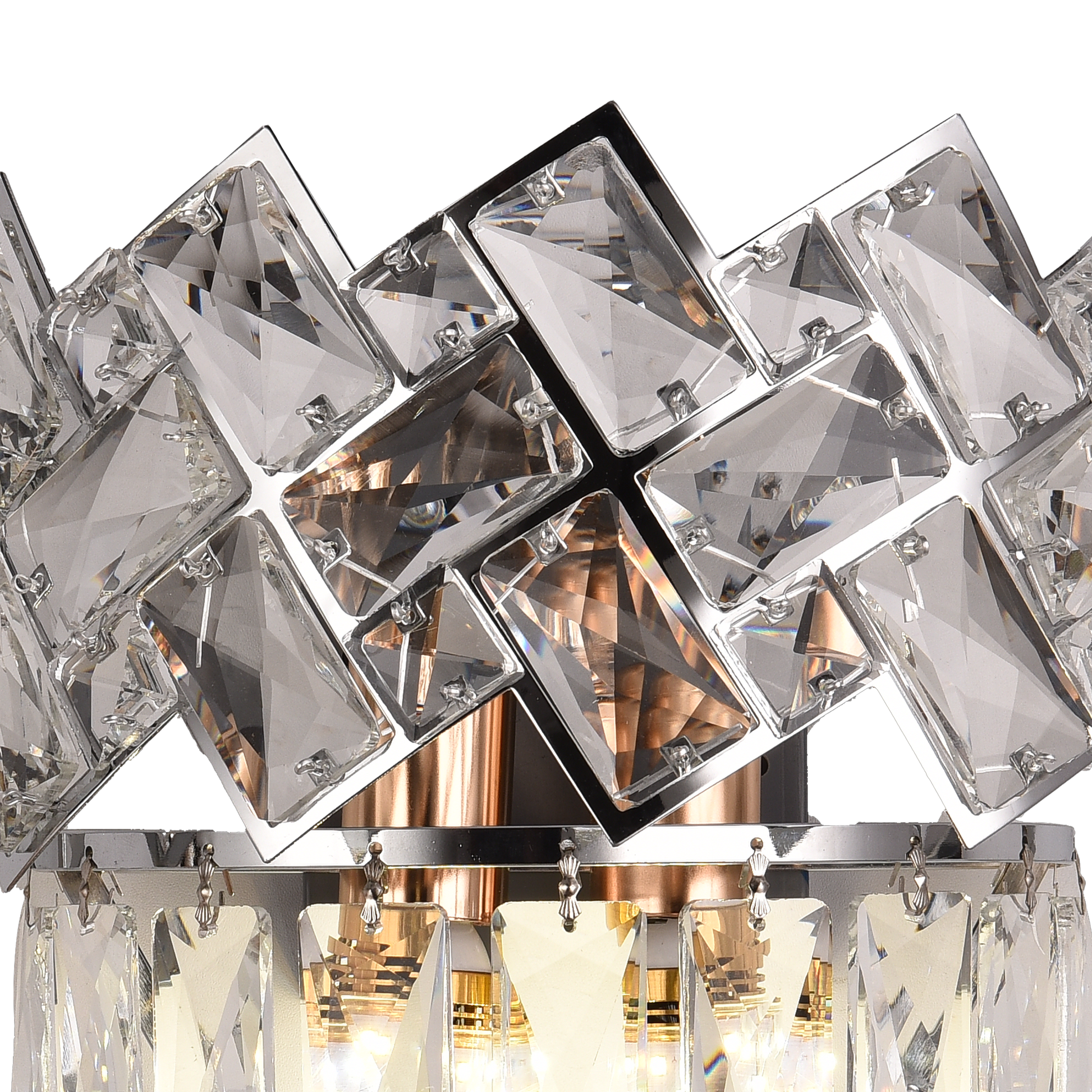 WINDSOR Cristal стенна лампа, 2x E14, блестящи хромирани вътрешни стенни лампи Заглавие по подразбиране Alessandro Design
