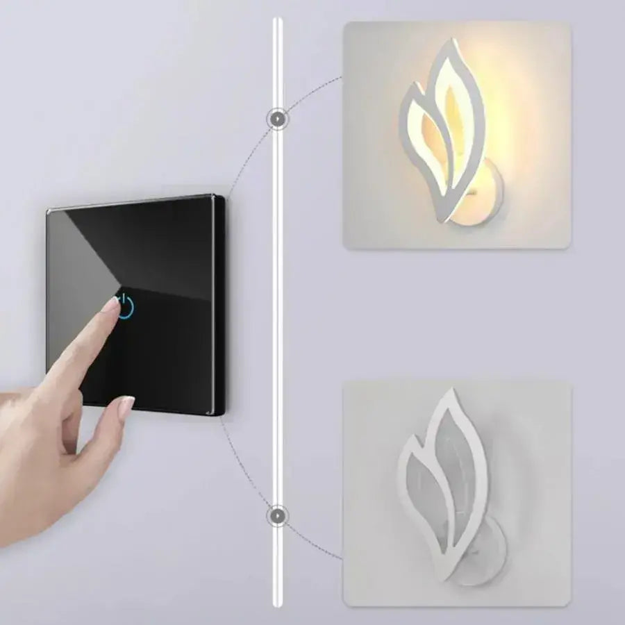 LED стенна лампа LILY 14W Petal Студена/Топла/Неутрална светлина Акрил и бял метал Вътрешни стенни лампи Заглавие по подразбиране Alessandro Design