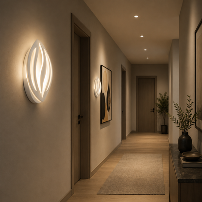 LED лампа ORCHID 15W Petal Студена/Топла/Неутрална светлина Акрил Метал Бял