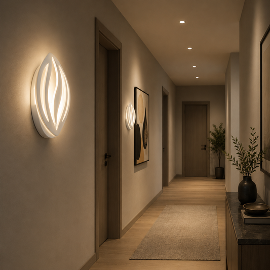 LED лампа ORCHID 15W Petal Студена/Топла/Неутрална светлина Акрил Метал Бял