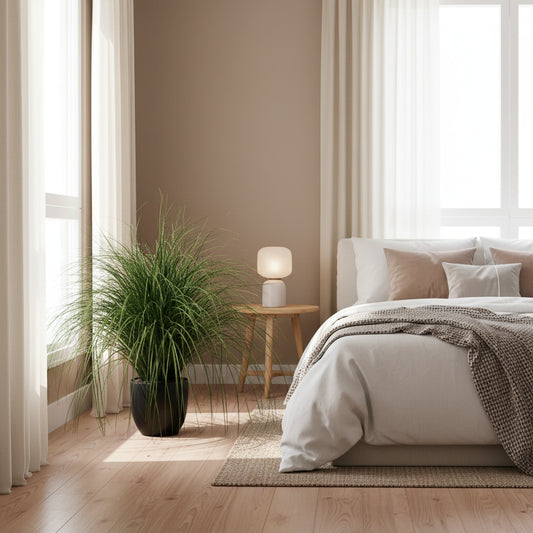 Planta Artificială Iarbă Ornamentală Tip Fântână, 110cm, Verde, Fara Ghiveci