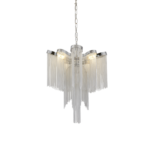 Candelabru Aurora, 4xE14, Diametru 43 cm, Inaltime 68 cm, Crom Lucios, Metal Candelabre Moderne Default Title Alessandro Design