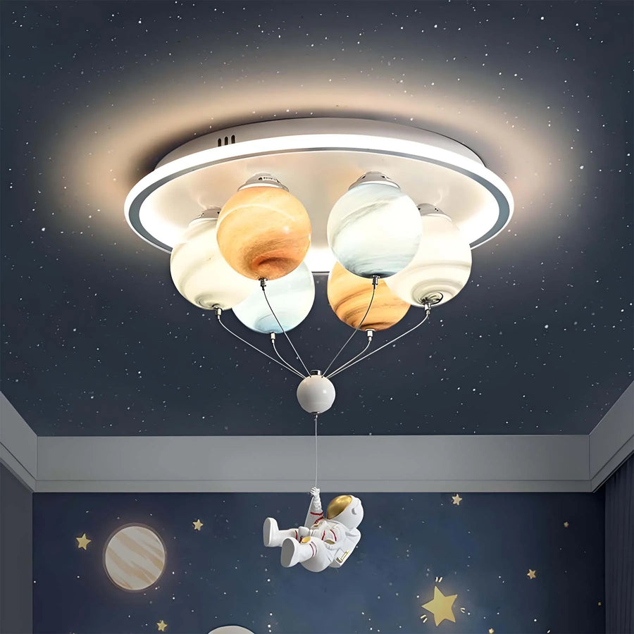 Lustra LED ASTRONAUT 60W, 6xE27, lumina Rece/Calda/Neutra, Alb Lustre Copii Default Title Alessandro Design