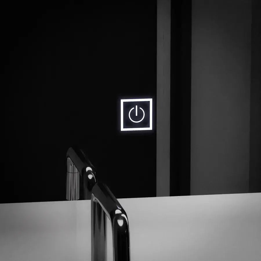 Правоъгълно LED огледало, 60x80cm, Getame Touch Обикновено LED огледало Заглавие по подразбиране Alessandro Design