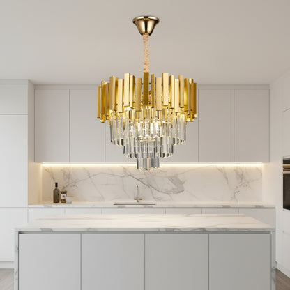 Полилей BLOIS Nobile, диаметър 40 см, 5x E14 злато, регулируема височина