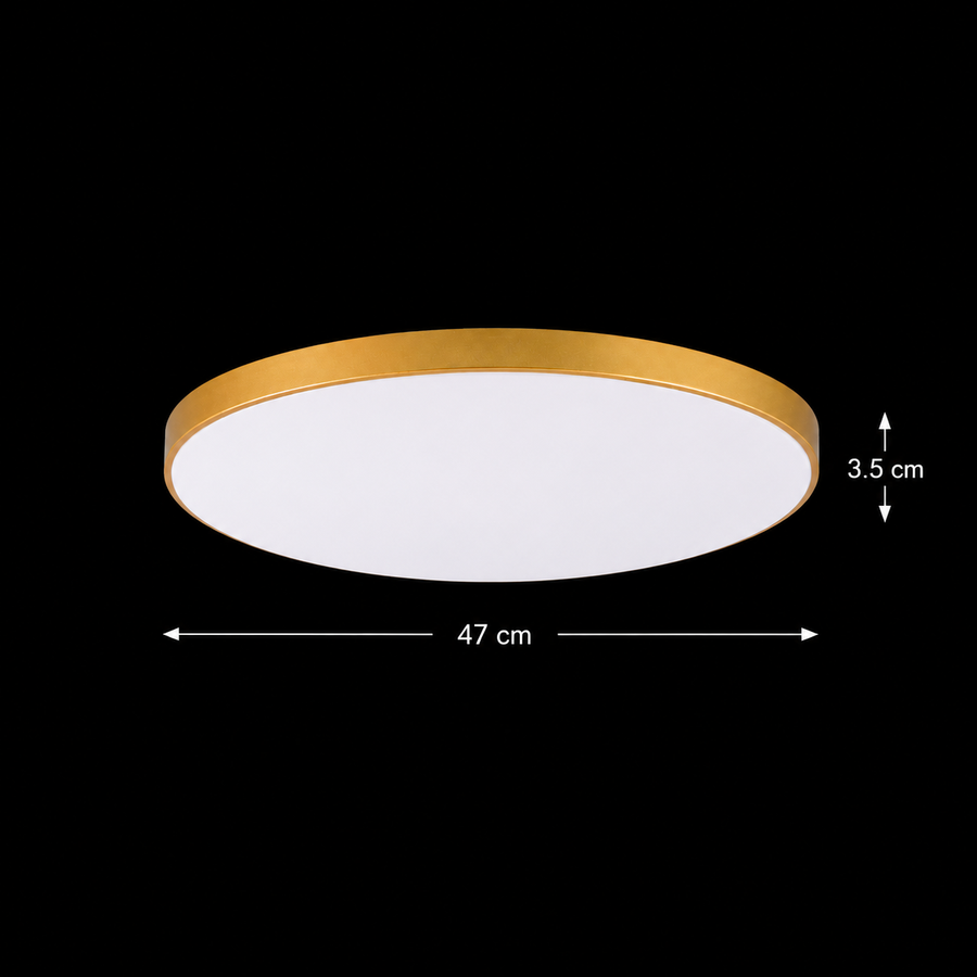 SOLIS LED плафон 47cm 48W Cold Light Gold