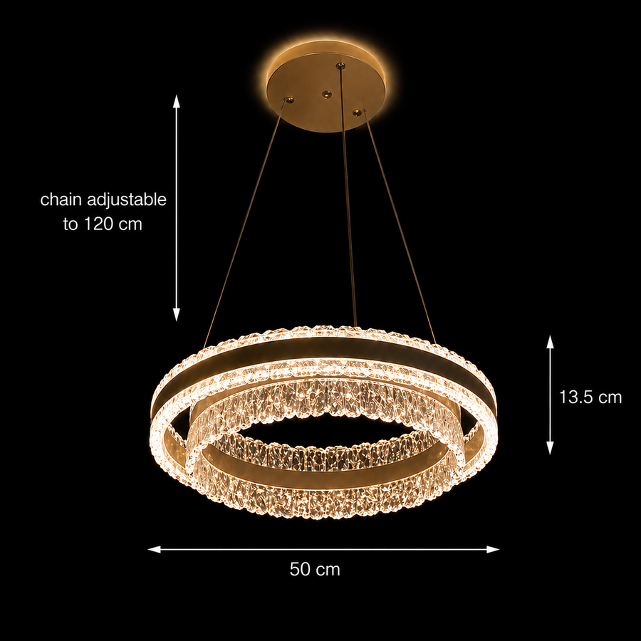 Lustra LED KOSMO cu telecomanda 115W, lumina Rece/Calda/Neutra, Dimabila, Negru Lustre LED cu Telecomanda Default Title Alessandro Design