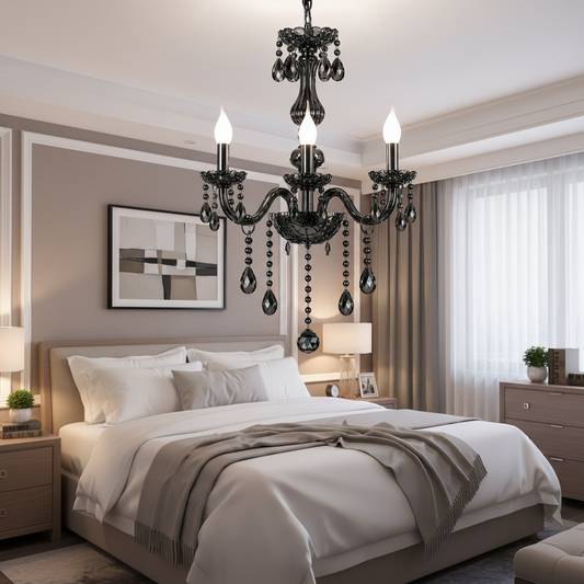 Кристален полилей AUGUST Eleganza, 3xE14, диаметър 48 см, сребро, регулируема височина Класически полилеи Заглавие по подразбиране Alessandro Design