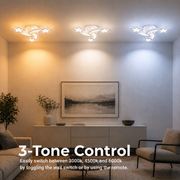 LED полилей с дистанционно управление IPOMOEA 51W, 3 звезди, студена/топла/неутрална светлина, димируем, бял LED полилей с дистанционно управление Заглавие по подразбиране Alessandro Design