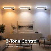 LED полилей с регулируем проектор FISSO Camilla 49W, светлина 3000/4000/6000k, черен LED полилей Заглавие по подразбиране Alessandro Design