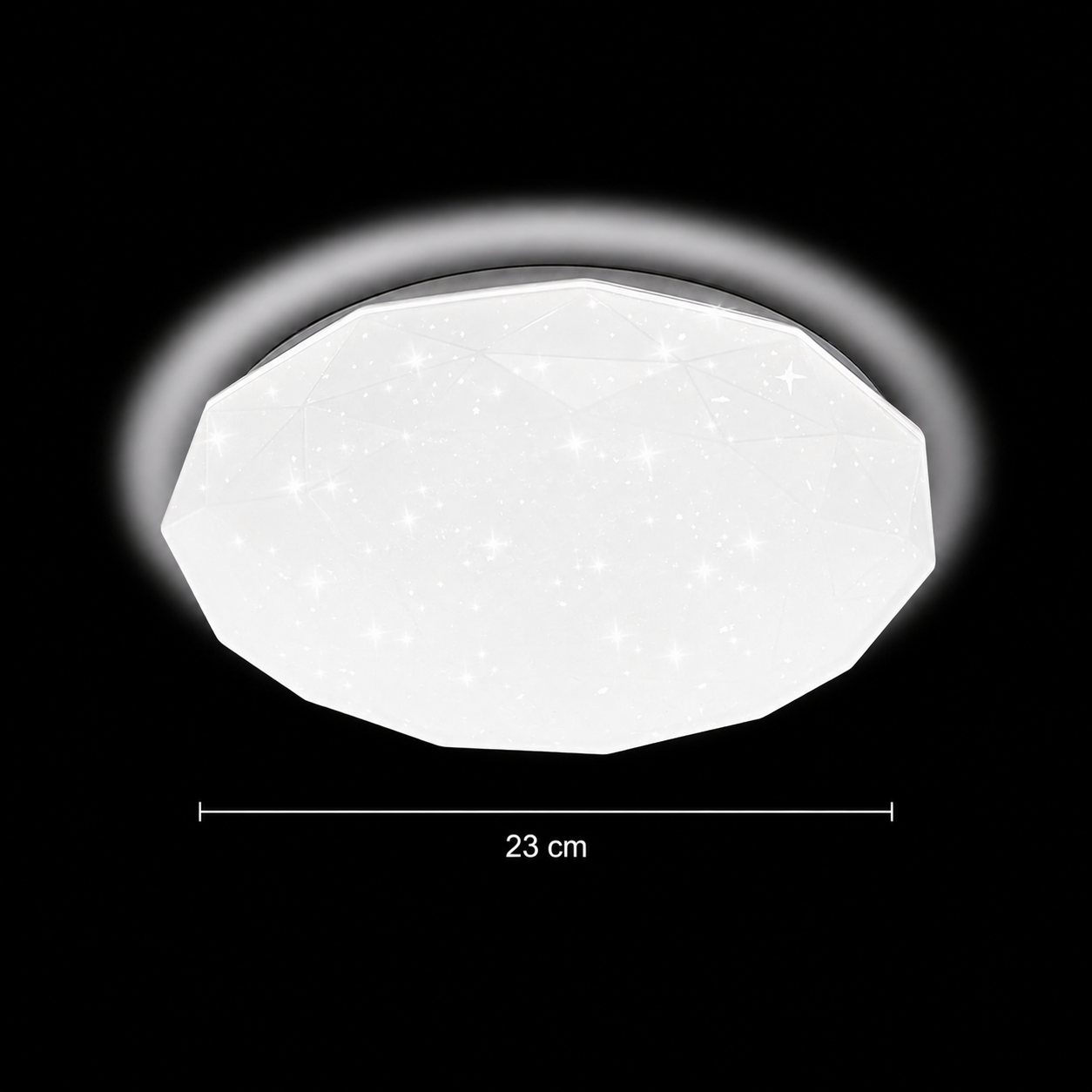 Шестоъгълна LED плафониера 23 см, 22W, 3000K / 4000K / 6000K, бяла, метална и акрилна LED плафониера Заглавие по подразбиране Alessandro Design