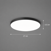 SOLIS LED плафон 27cm 20W Cold Light, черен