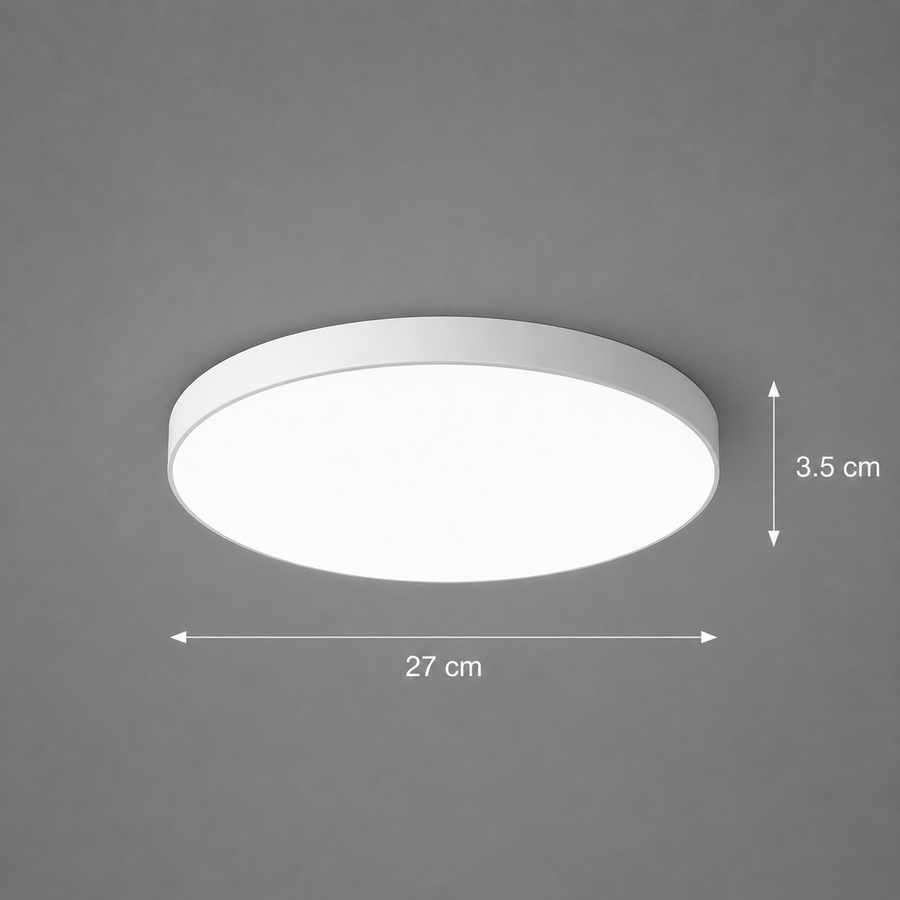 SOLIS LED плафон 27см 20W Студена светлина, бял