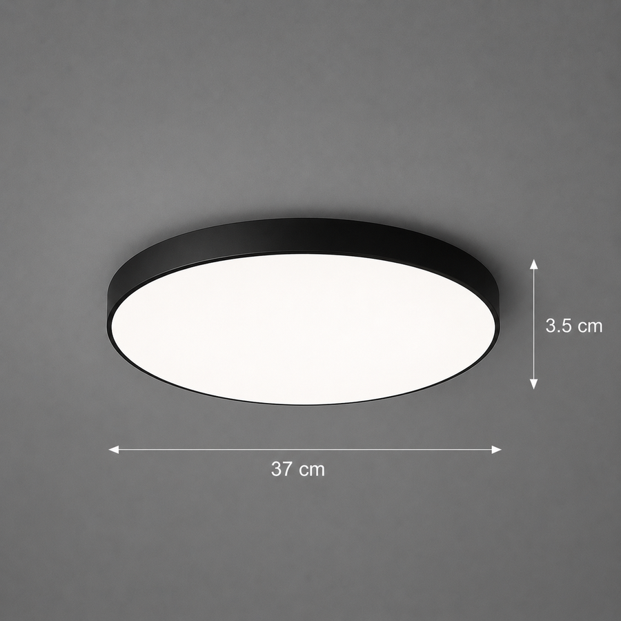 SOLIS LED плафон 37cm 32W Cold Light Черен