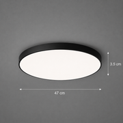 SOLIS LED плафон 47cm 70W Cold Light Черен