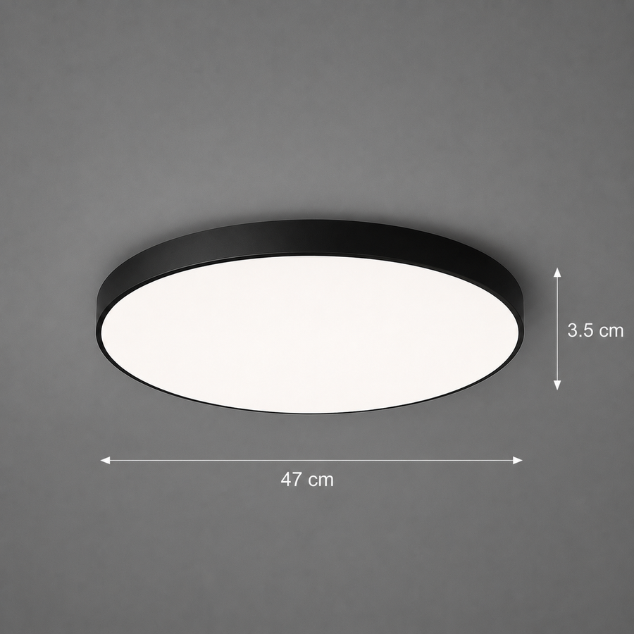SOLIS LED плафон 47cm 70W Cold Light Черен