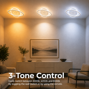 LED полилей с Volta 125W дистанционно управление, овален, студ/гореща/неутрална светлина, нестабилна, бяла