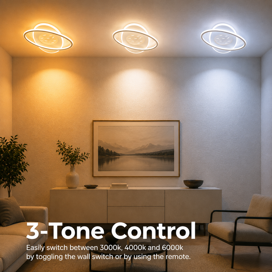 LED полилей с Volta 125W дистанционно управление, овален, студ/гореща/неутрална светлина, нестабилна, бяла