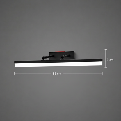LED стенна лампа, MALAWI, 6W, линейна, топла/неутрална/студена светлина, черна