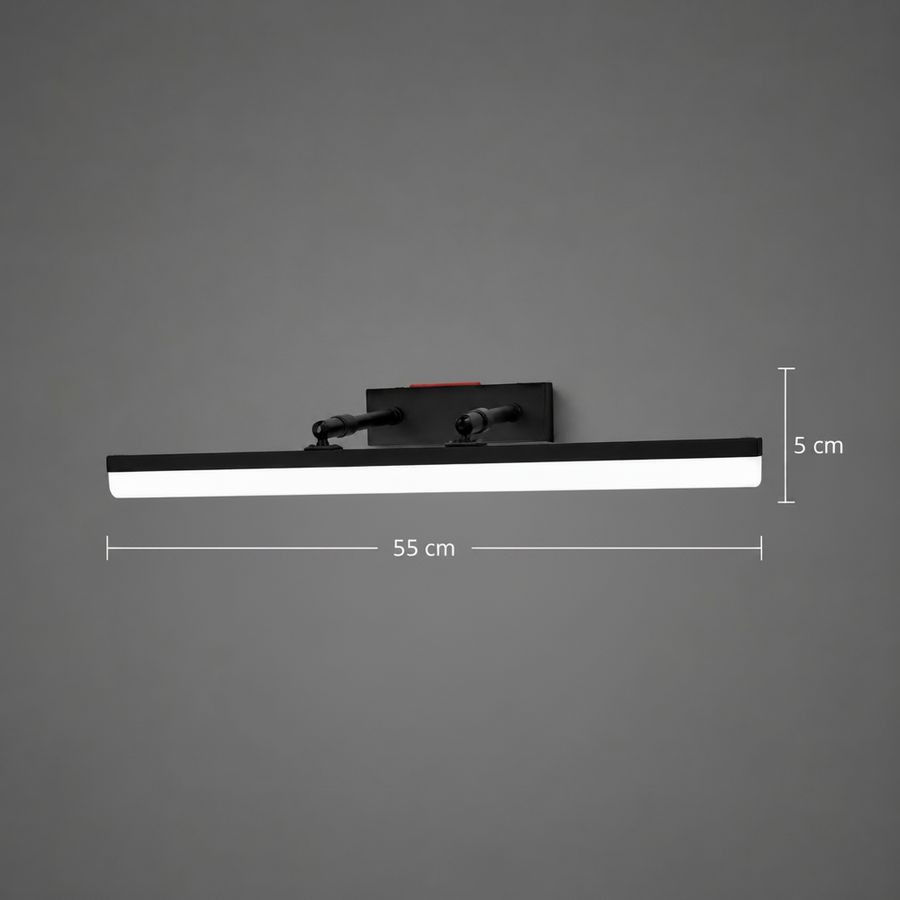 LED стенна лампа, MALAWI, 6W, линейна, топла/неутрална/студена светлина, черна