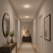 Lustra LED CELUN, 33W, Diametru 21cm, Lumina Calda/Neutra/Rece, Alb, Metal si Acril