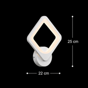 Akila LED стенна лампа, 15W, бяла, студена/топла/неутрална светлина