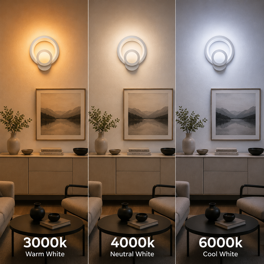LED лампа Urbanist 19W кръгла студена/топла/неутрална светлина акрил и бял метал