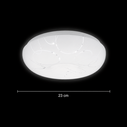 Plafonieră LED Rotund 23 cm, 22W, 3000K / 4000K / 6000K, Alb, Metal si Acril Plafoniere LED Default Title Alessandro Design