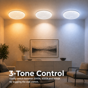 Plafonieră LED Rotund 23 cm, 22W, 3000K / 4000K / 6000K, Alb, Metal si Acril Plafoniere LED Default Title Alessandro Design
