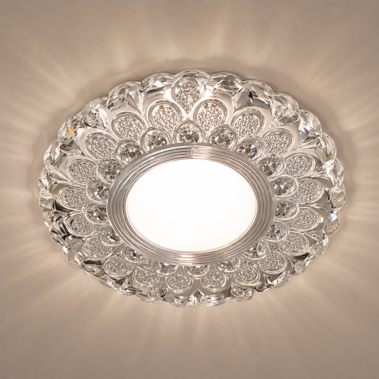Spot LED ORBITA, 5W, Rotund, Lumina Rece + RGB, Alb, Rasina si Sticla Spot LED Default Title Alessandro Design
