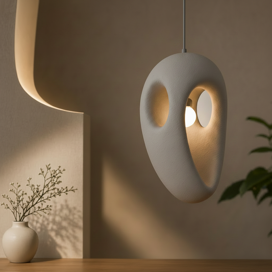 Lustra Moderna EON Eleganza, 49 cm, Suspendata, 1 X E27, Gri, Metal si Spuma, Inaltime Reglabila