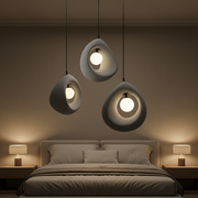 Lustra Moderna FOAMER, 35 cm, Suspendata, 1 X E27, Gri, Metal si Spuma, Inaltime Reglabila Lustre Moderne Default Title Alessandro Design