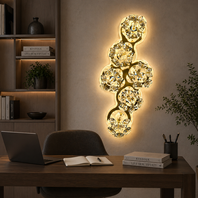 Luna декоративна LED стенна лампа 83W диаметър 120CM студена/неутрална/топла светлина черна