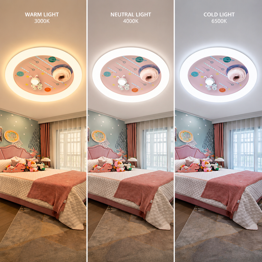 Lustra LED CONSTELATION cu telecomanda 63W, Diametru 50cm, lumina Rece/Calda/Neutra, Roz Lustre LED cu Telecomanda Default Title Alessandro Design