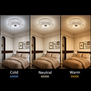 Lustra LED RADIAN Eleganza, 38.9W, Diametru 48.5 cm, Lumina Calda/Neutra/Rece, Alb Lustra LED Default Title Alessandro Design