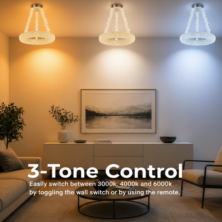 Candelabru Cristal cu Telecomanda, PRAGA Magno, 33W, Lumina Calda/Rece/Neutra, Diametru 55cm, Auriu, Inaltime Reglabila Lustre LED cu Telecomanda Default Title Alessandro Design