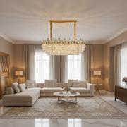 Candelabru Cristal ACE Supremo 10xE14, Dimensiuni 95x35cm , Inaltime 40cm, Auriu Lucios, Inaltime Reglabila, Design Elegant Candelabre Cristal Default Title Alessandro Design