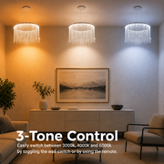 LED похот, окачена с дистанционното управление на Magnus Illumina, 38W, студена/гореща/неутрална светлина, размазана, лъскава хром