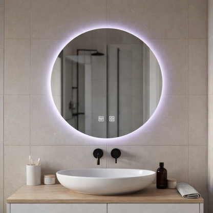 Кръгло LED огледало, 70 см, Isolda, Touch, Demister System Mirrors Korman E Заглавие по подразбиране Alessandro Design