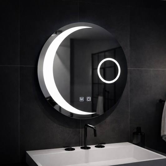 LED кръгло огледало, 60 см, Orbis Touch, система против запотяване, димируеми огледала Korman E Заглавие по подразбиране Alessandro Design