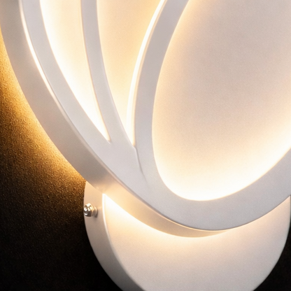 Лале LED стенна лампа 15W, студена/топла/неутрална светлина 3000K/4000K/6000K, бели, метални и акрилни вътрешни стенни лампи Заглавие по подразбиране Alessandro Design