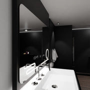 Правоъгълно LED огледало, 100x60 см, Harmonie MotionGlow Marcello, система за обезпотяване, часовник и термометър, козметична лупа, димируеми огледала Marcello Заглавие по подразбиране Alessandro Design