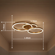 LED полилей с дистанционно управление RINOVA 66W, 2 кръга, студена/топла/неутрална светлина, димиране, лъскаво златно LED полилеи с дистанционно управление Заглавие по подразбиране Alessandro Design