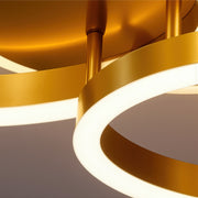 LED полилей с дистанционно управление RINOVA 66W, 2 кръга, студена/топла/неутрална светлина, димиране, лъскаво златно LED полилеи с дистанционно управление Заглавие по подразбиране Alessandro Design