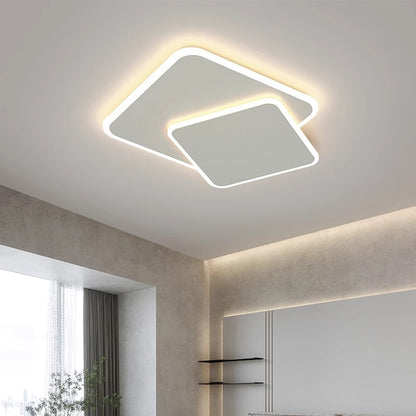 LED полилей с дистанционно управление FUTURA LUMINA 66W, 2 квадрата, студена/топла/неутрална светлина, димируем, бял LED полилей с дистанционно управление Заглавие по подразбиране Alessandro Design