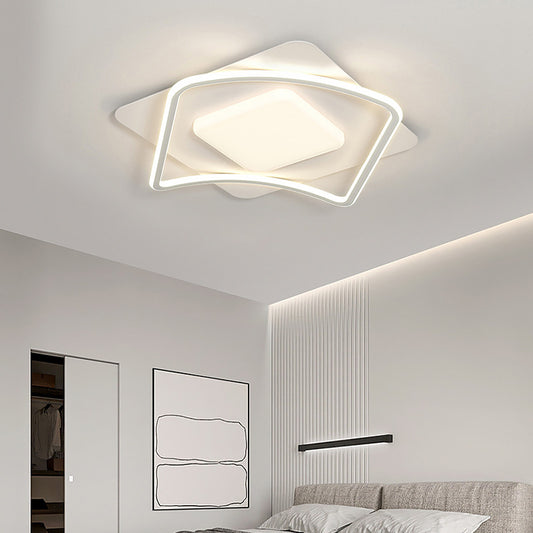 LED полилей с дистанционно управление MODERNO 53W, 2 квадрата, студена/топла/неутрална светлина, димируем, бял LED полилей с дистанционно управление Default Title Alessandro Design