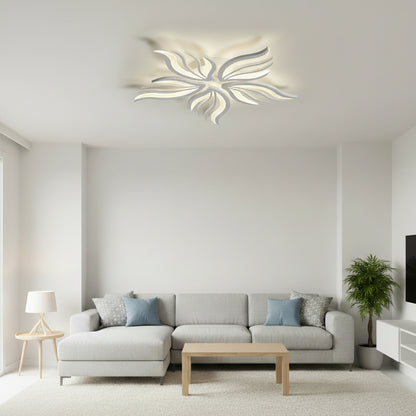 LED полилей с дистанционно управление SAKURA 62W, 5 венчелистчета, студена/топла/неутрална светлина, димируем, бял LED полилей с дистанционно управление Заглавие по подразбиране Alessandro Design