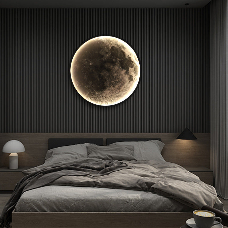 LED стенна лампа, Декоративна, Луна 83W Диаметър 120CM Студена/Неутрална/Топла светлина Черни LED полилеи Приложено заглавие по подразбиране Alessandro Design