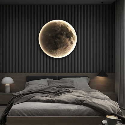 LED стенна лампа, Декоративна, Луна 83W Диаметър 120CM Студена/Неутрална/Топла светлина Черни LED полилеи Приложено заглавие по подразбиране Alessandro Design